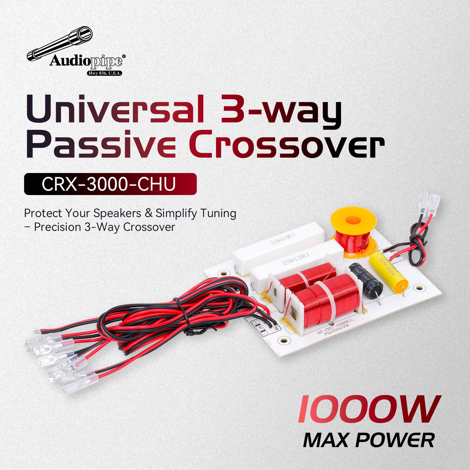 CRX-3000-CHU 3-Way Passive Crossover, Sold individually
