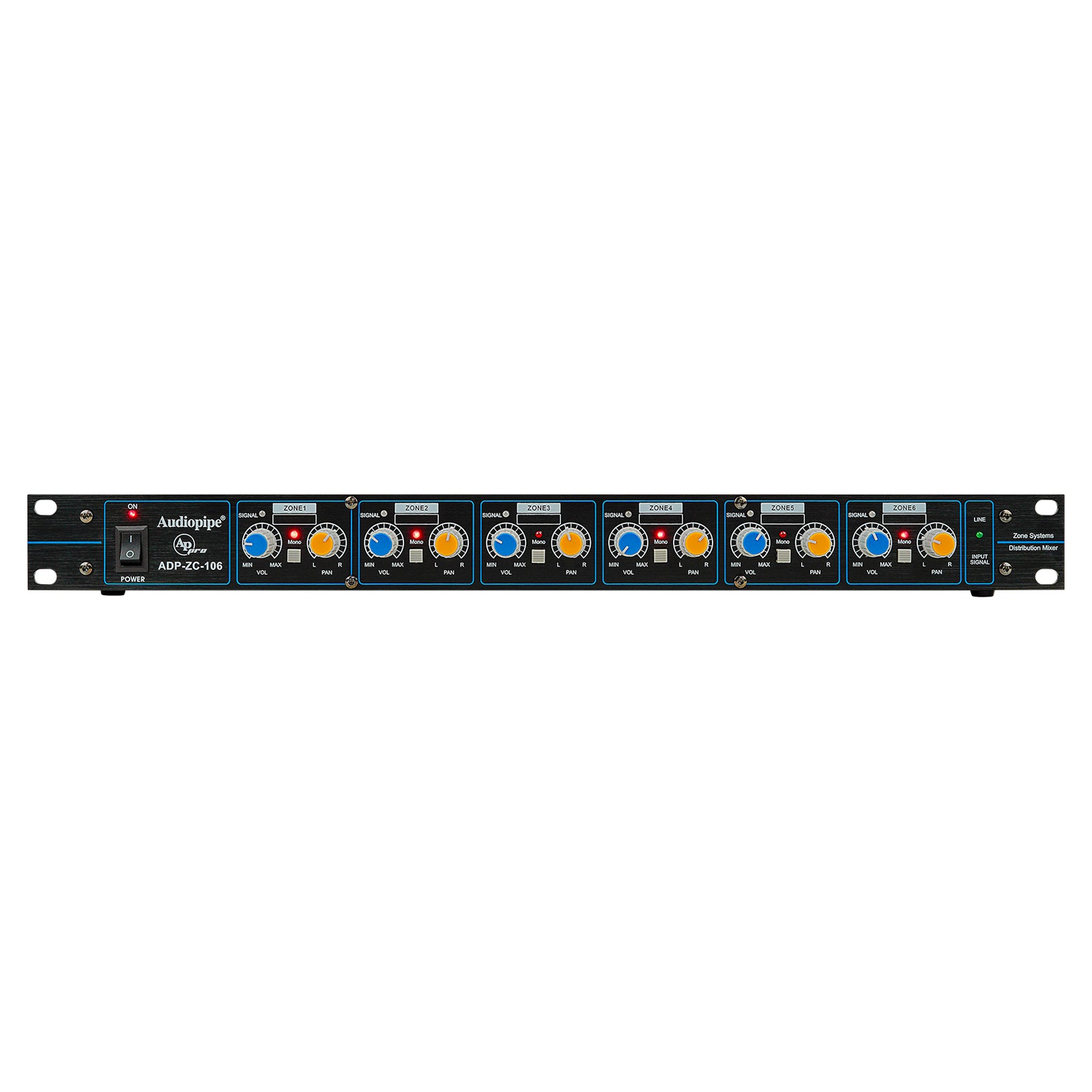 6 Zones Ultra Low Noise Audio Distributor (ADP-ZC-106)