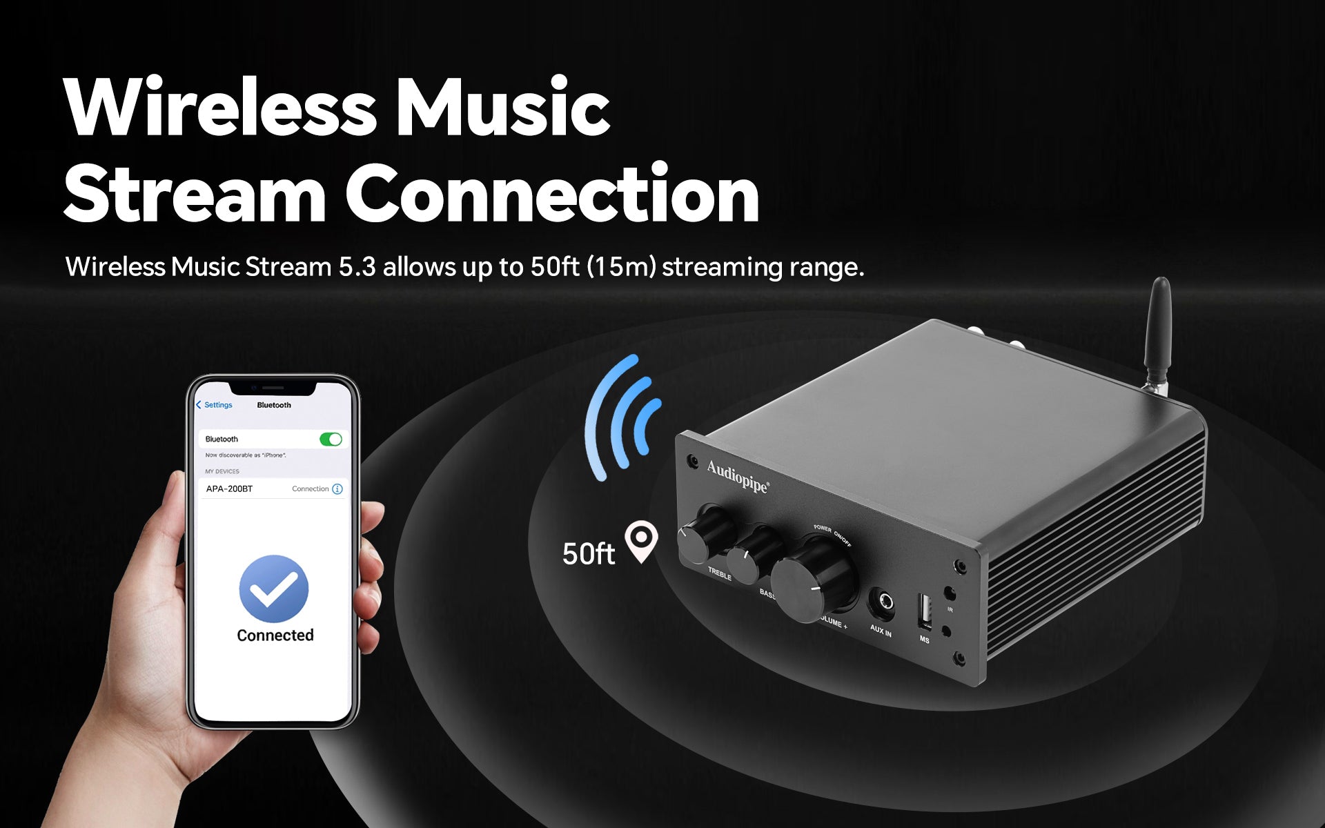 Mini Hi-Fi Amplifier (APA-200BT)