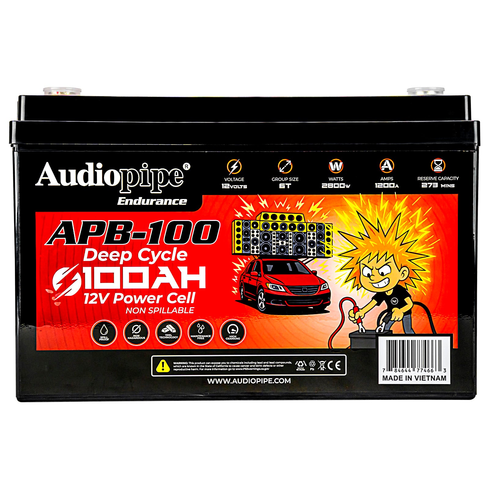 Deep Cycle 100AH 12V Power Cell (APB-100)