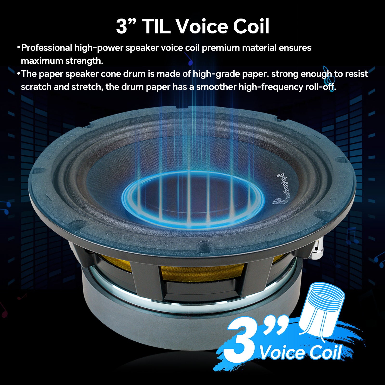 8" Mid-Low Frequency Loudspeaker (APLMB-8), Sold individually