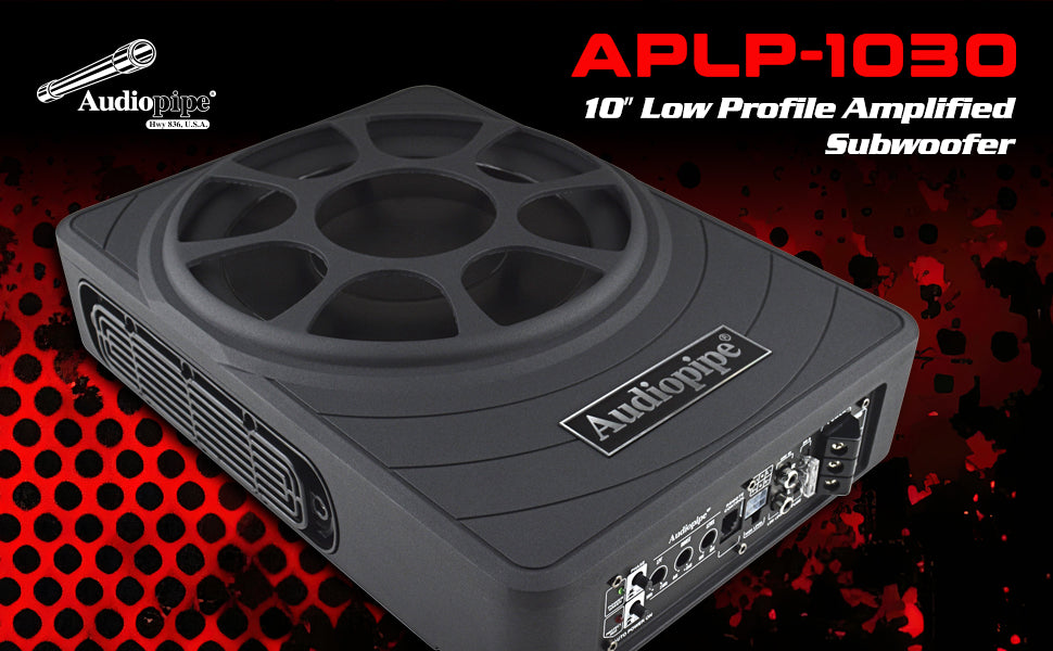 10" Low Profile Amplified Subwoofer (APLP-1030)