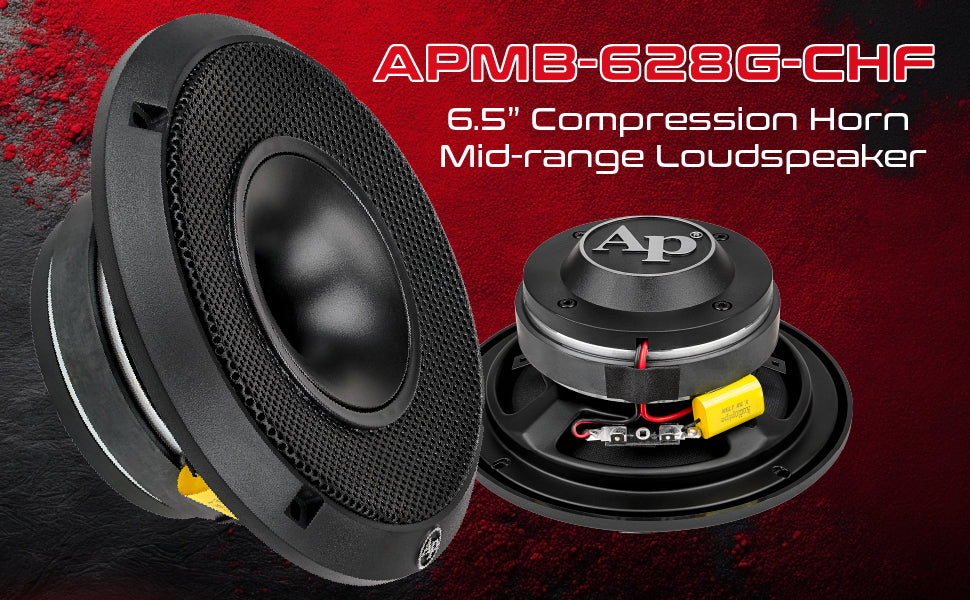 6.5" Compression Horn Mid-range Loudspeaker (APMB-628G-CHF), Sold individually
