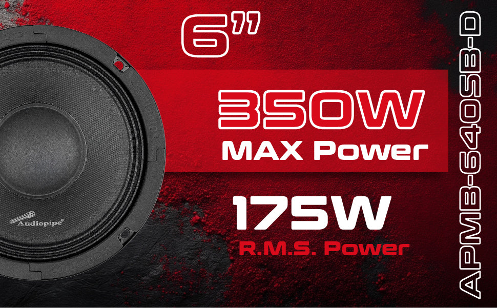 6” Low Mid Frequency Loudspeaker (APMB-640SB-D), Sold individually