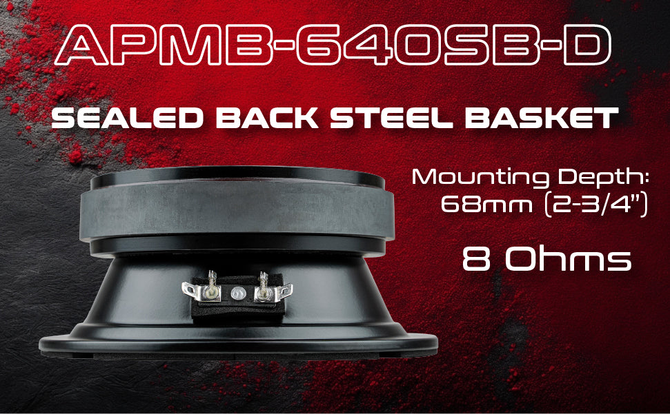 6” Low Mid Frequency Loudspeaker (APMB-640SB-D), Sold individually