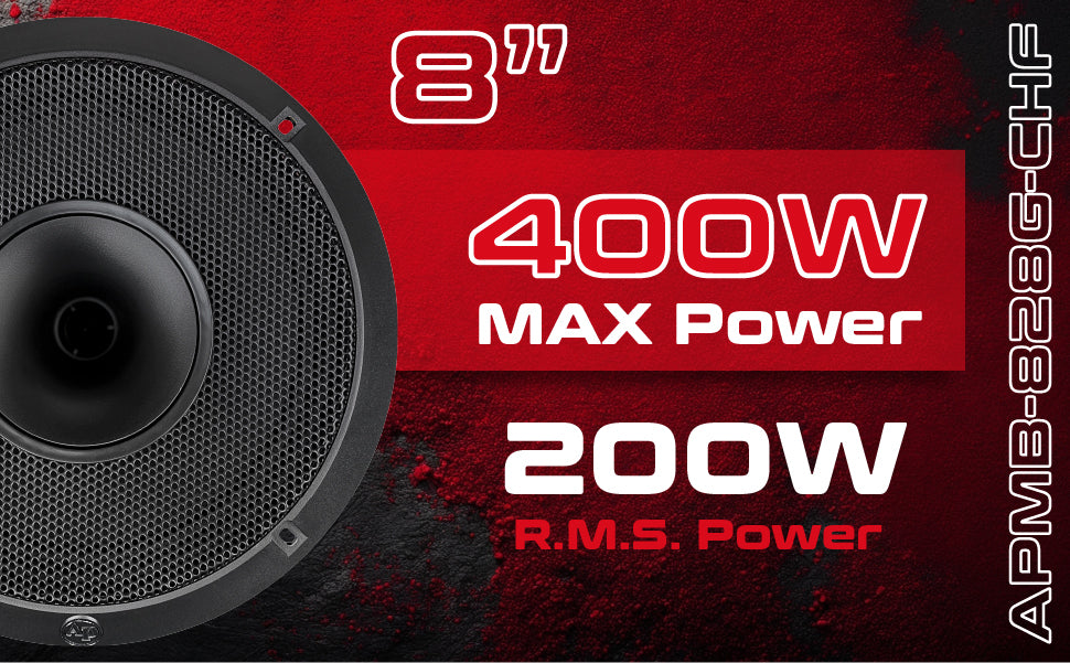 8" Compression Horn Mid-range Loudspeaker (APMB-828G-CHF), Sold individually