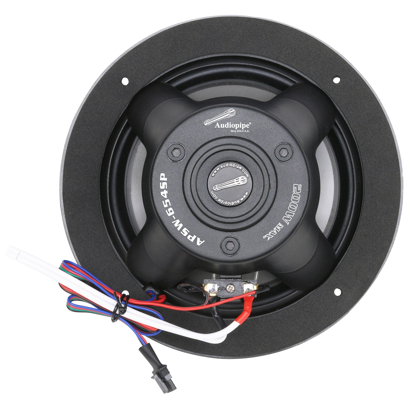 6.5” Coaxial 2-Way Marine Speaker with LED Lights (APSW-654SP)
