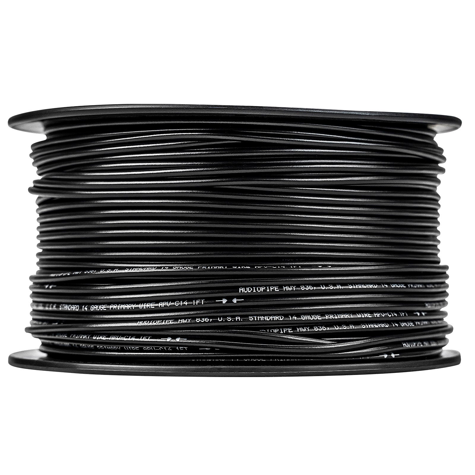 500Ft 14 Gauge Black Primary Wire (APV-C14-500 BLK)