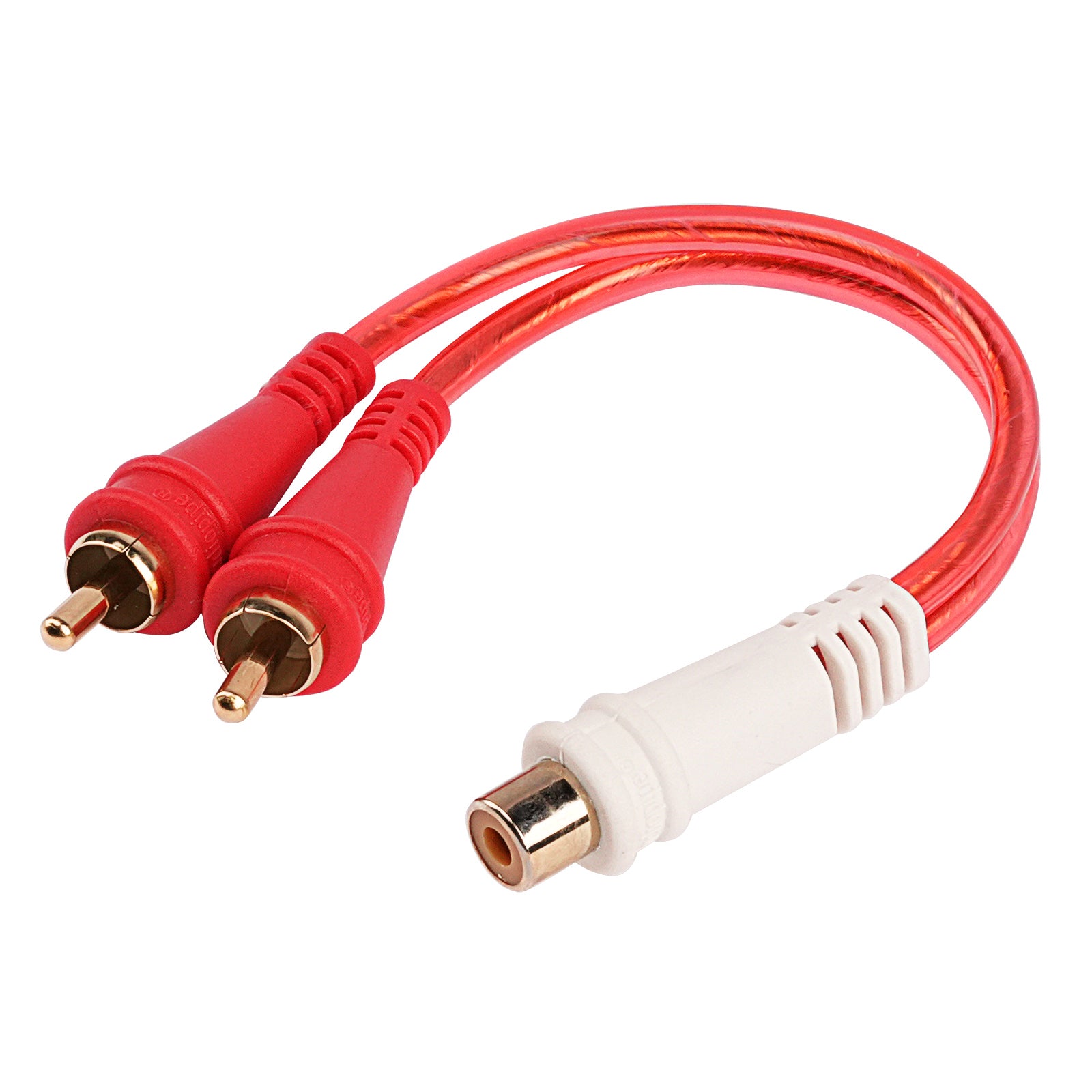 Female to 2 Male Oxygen Free RCA Audio Splitter (BMV-G-YF-2M), 10-Pack (10 Individual Cables)