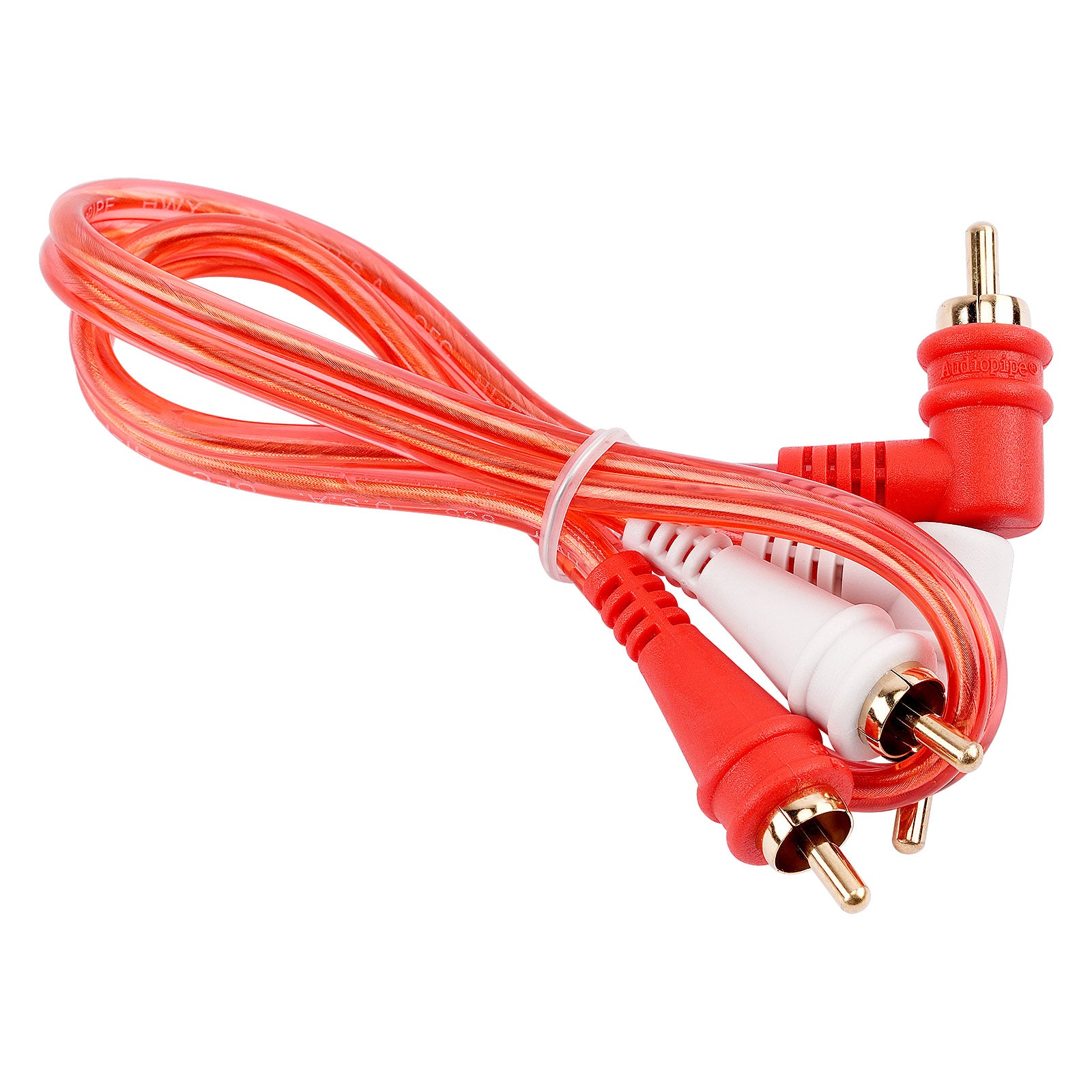 1.5FT Oxygen Free RCA Audio Cable With Right Angle (BMV-GRA-1.5), 10-Pack (10 Individual Cables)