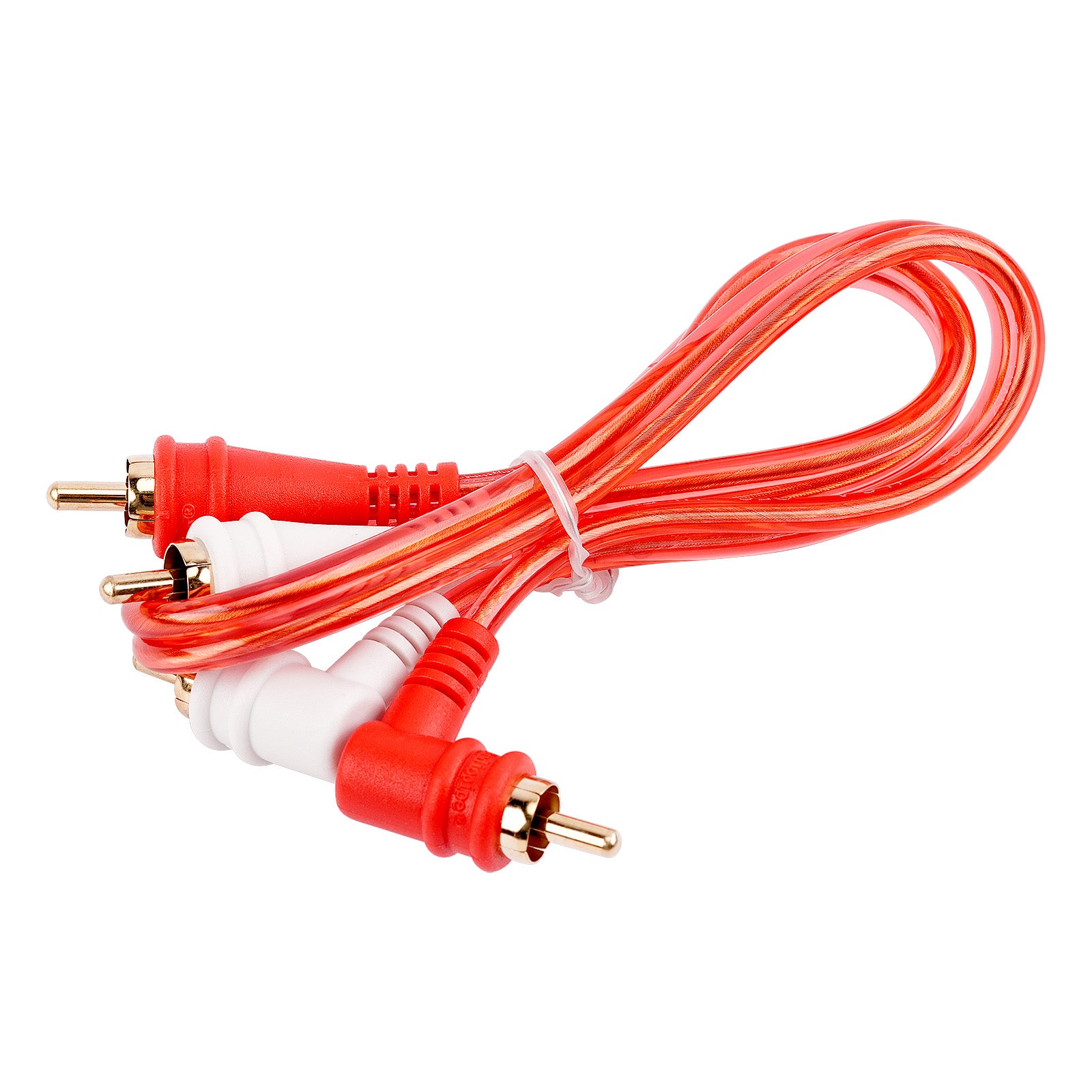 1.5FT Oxygen Free RCA Audio Cable With Right Angle (BMV-GRA-1.5), 10-Pack (10 Individual Cables)