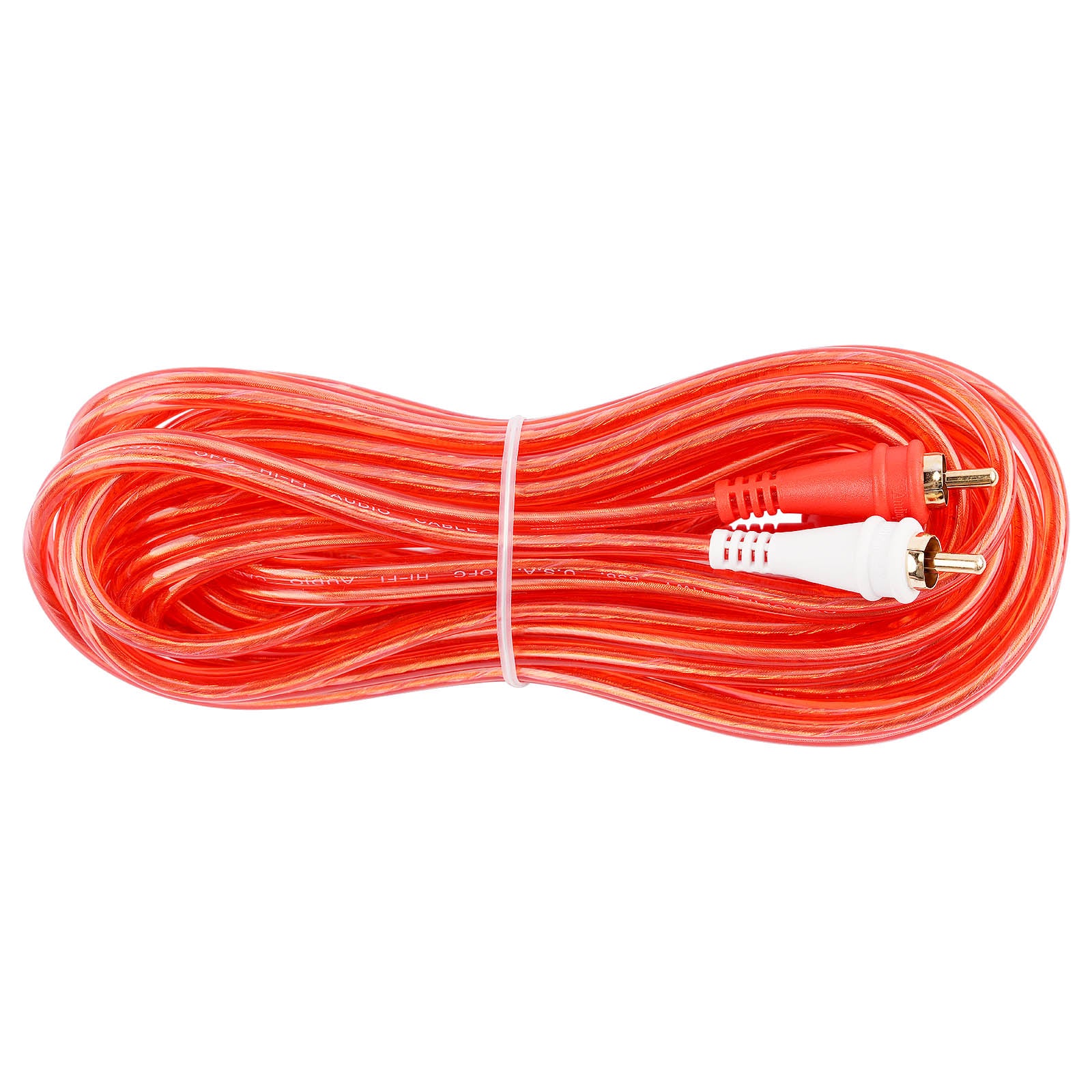 15FT Oxygen Free RCA Audio Cable With Right Angle (BMV-GRA-15), 10-Pack (10 Individual Cables)