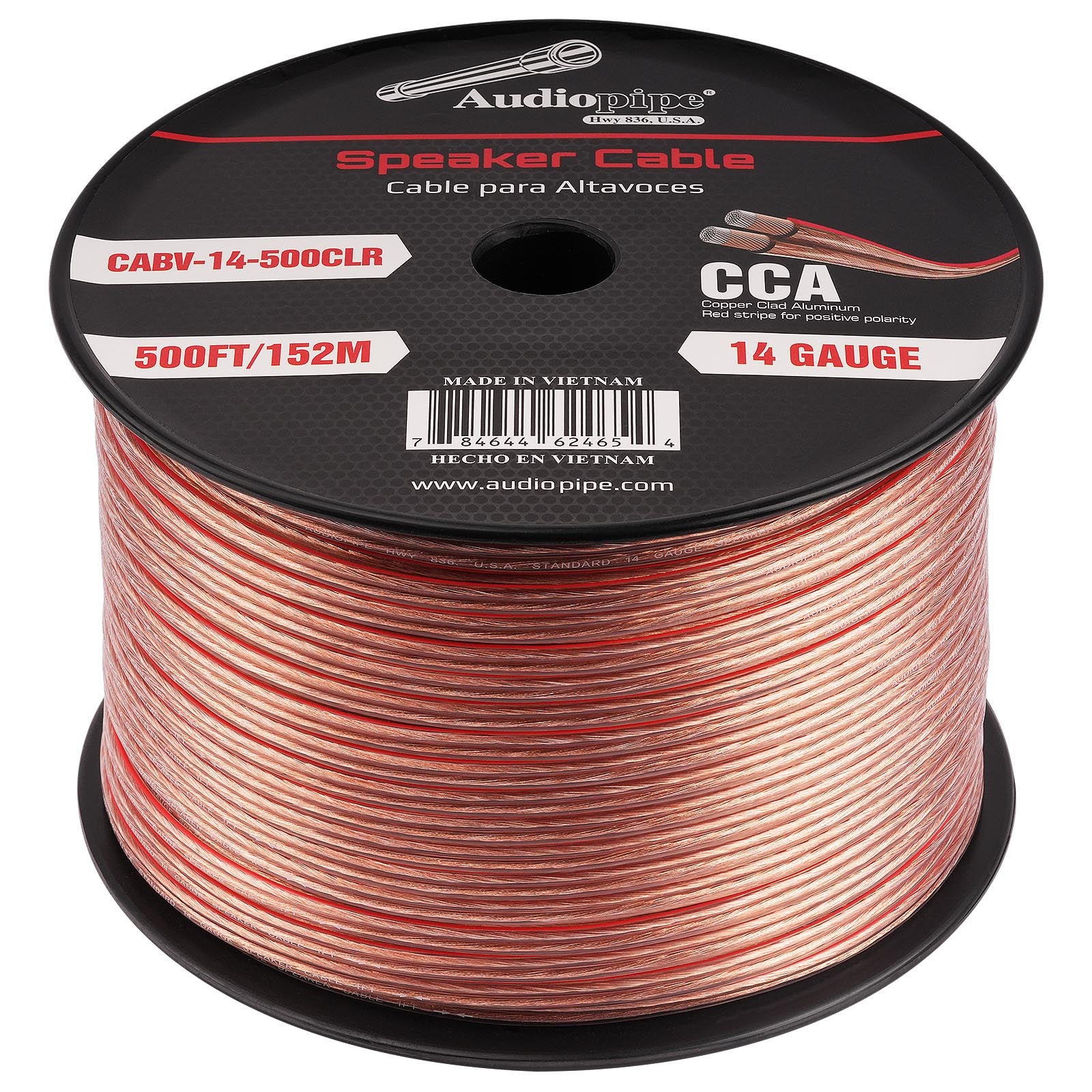 500FT 14AWG Speaker Cable (CABV-14-500CLR)