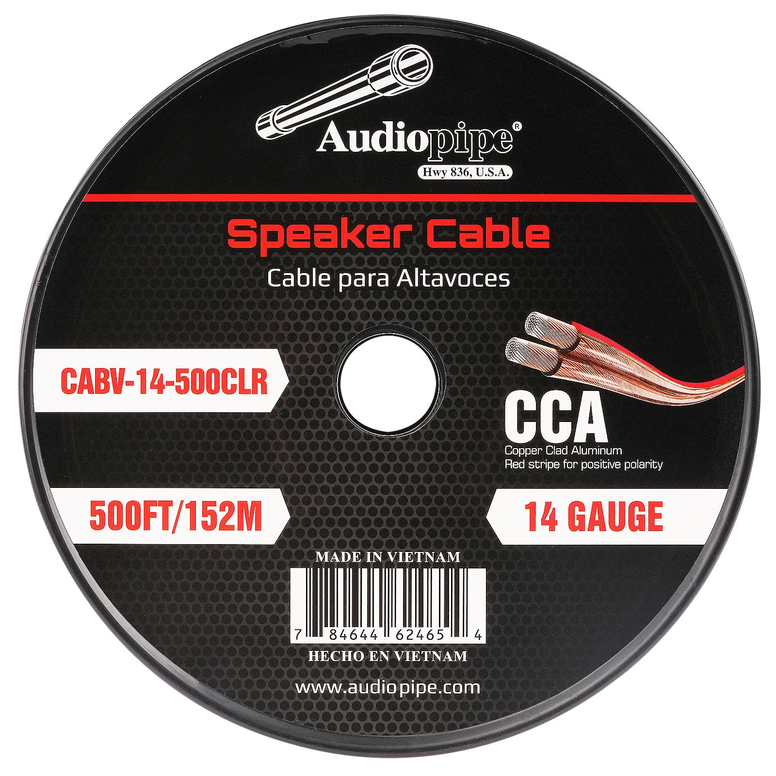 500FT 14AWG Speaker Cable (CABV-14-500CLR)
