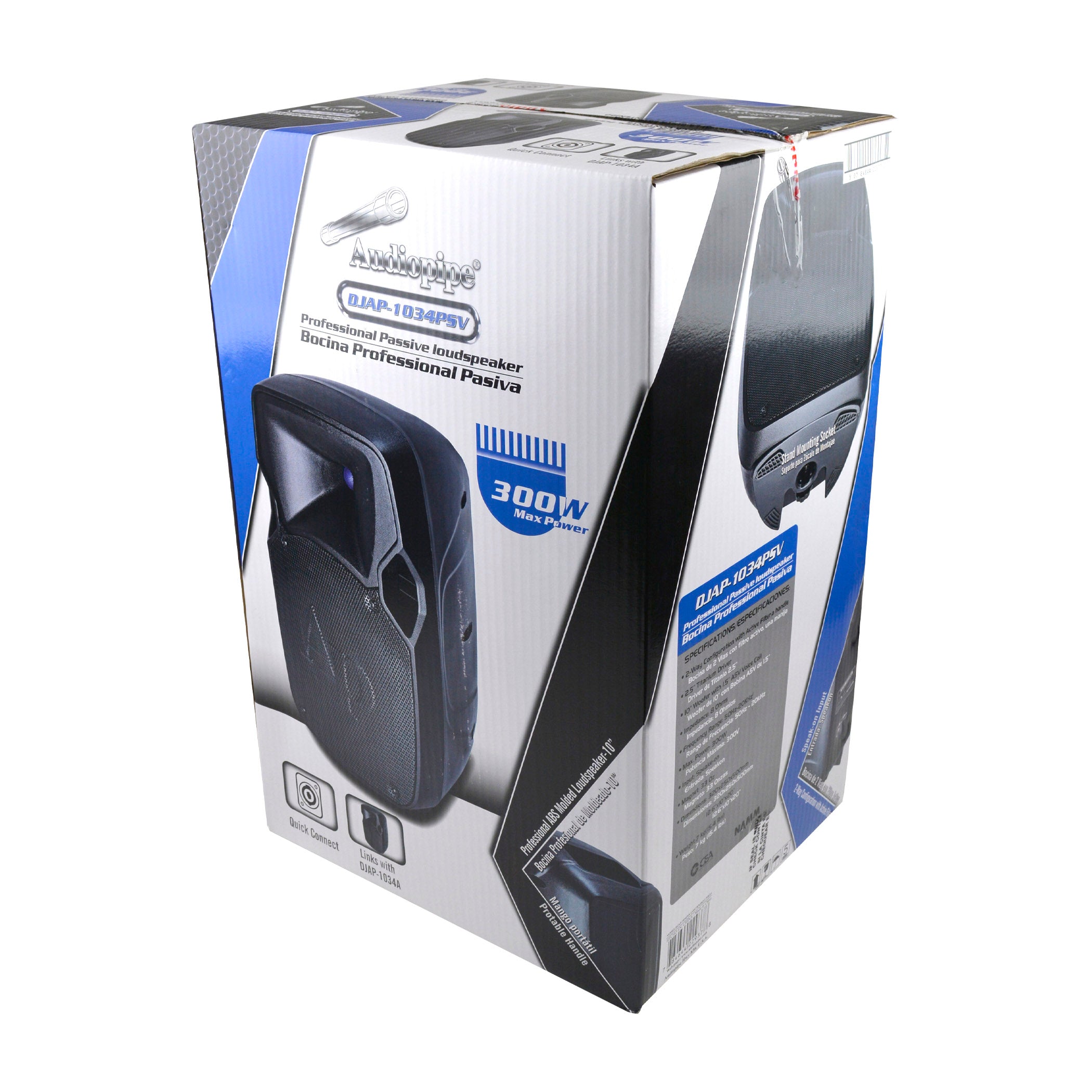 10” Professional Passive Loudspeaker (DJAP-1034PSV)