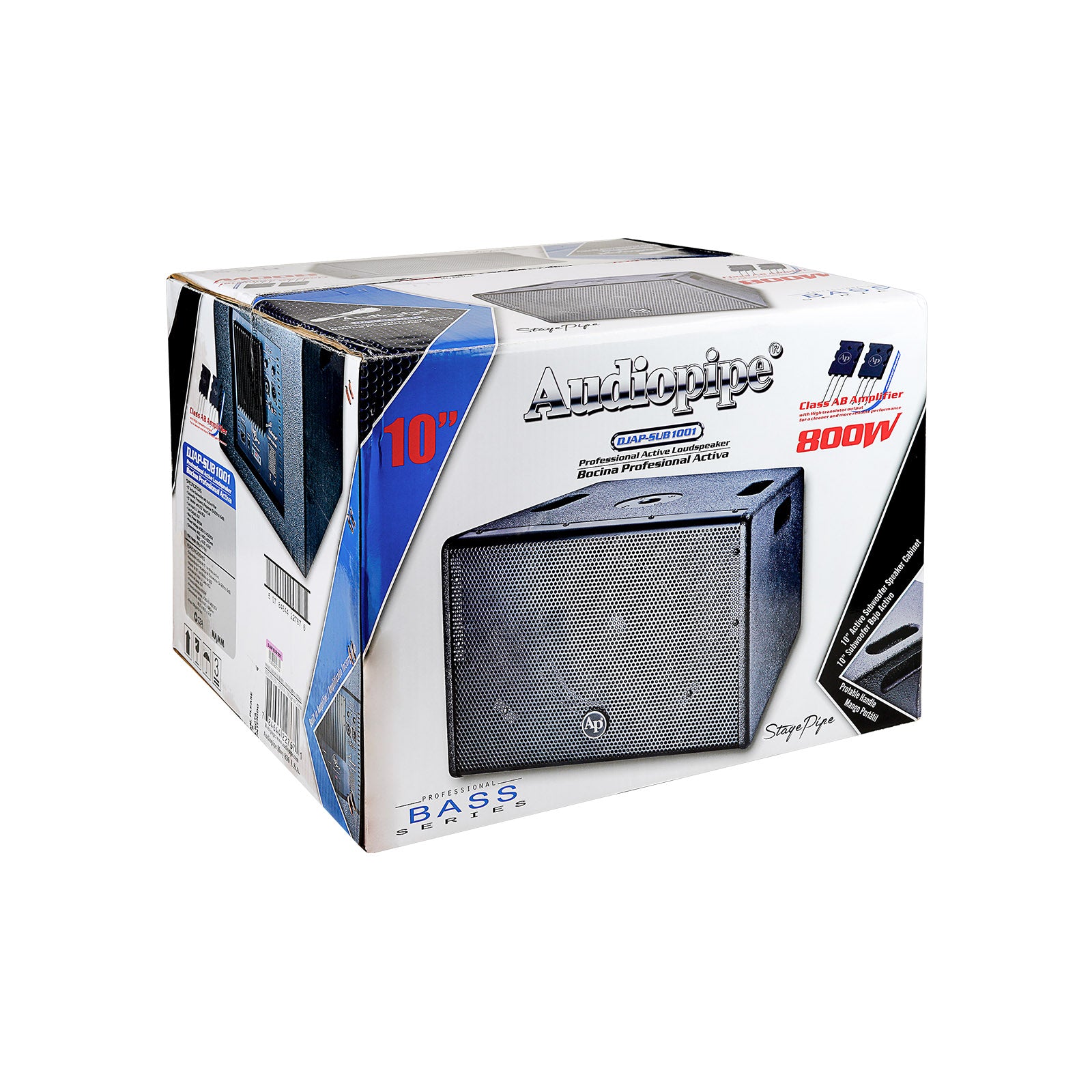 10" Professional Active Subwoofer (DJAP-SUB1001)