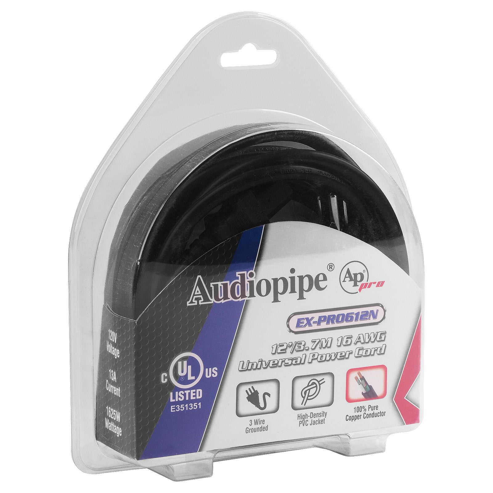 12’ Universal Power Cord (EX-PRO612N)
