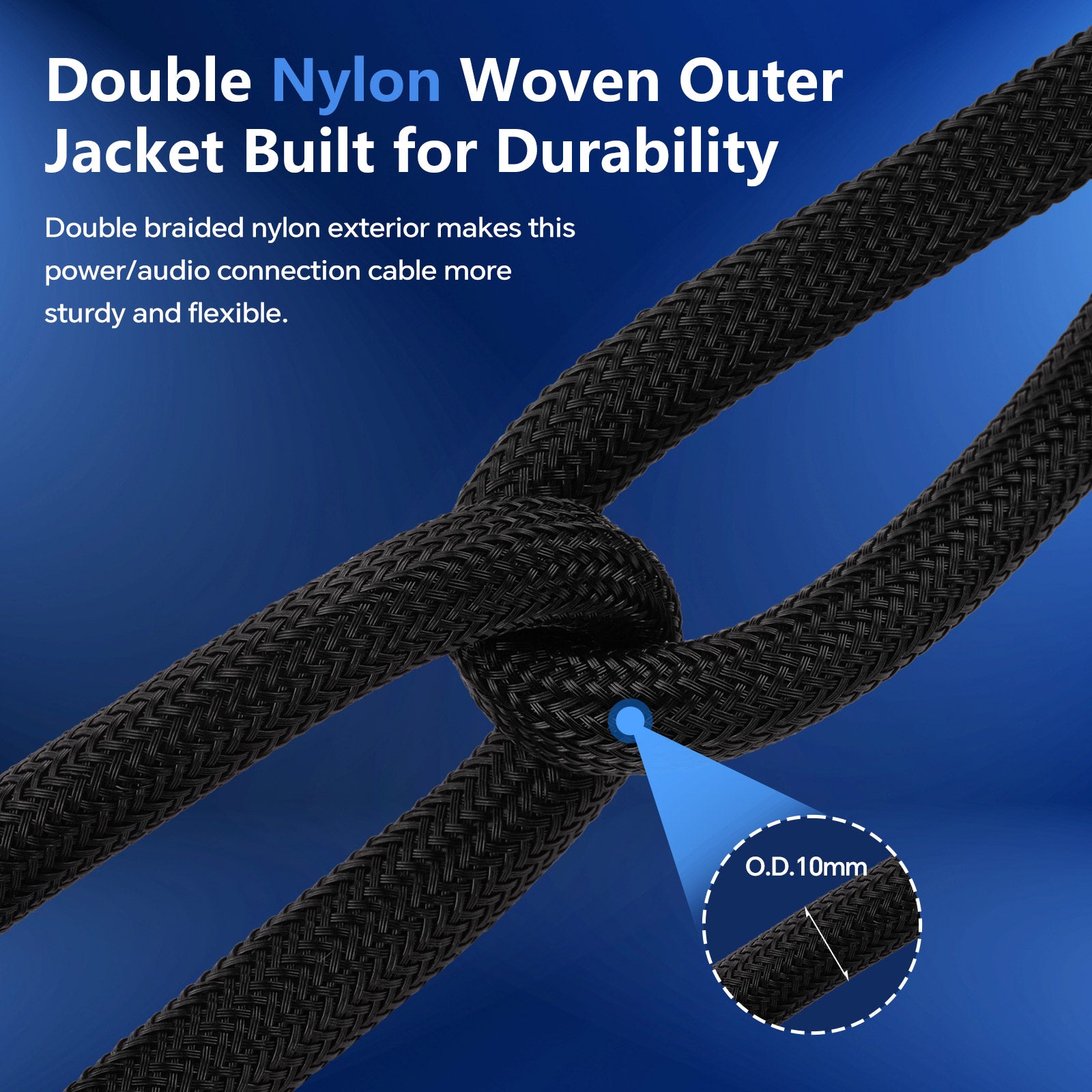 3Ft Extension Power Cable with Audio XLR Connectors (EX-PWC-AUD-3)