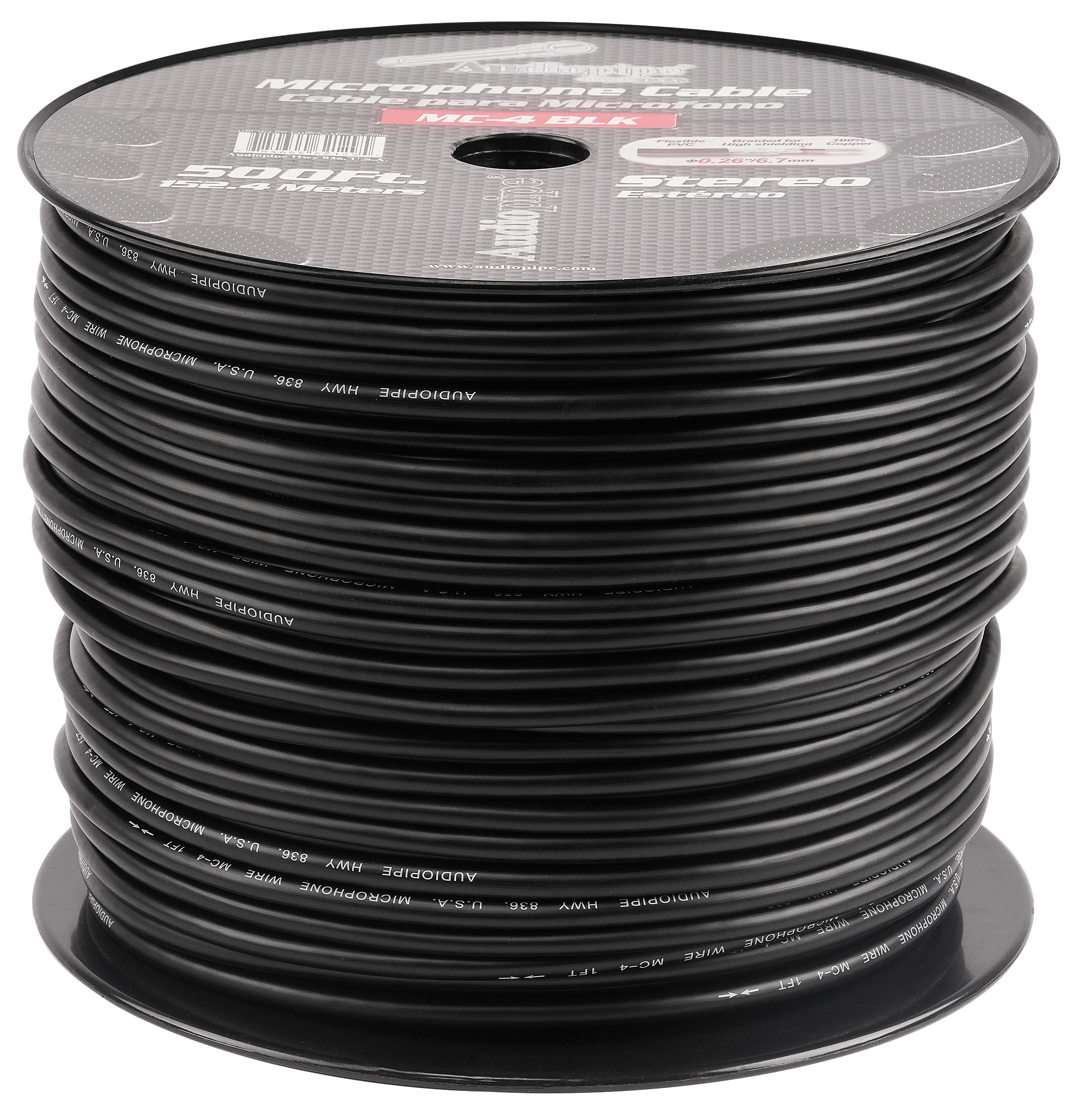 500 Ft Microphone Cable (MC-4 BLK)