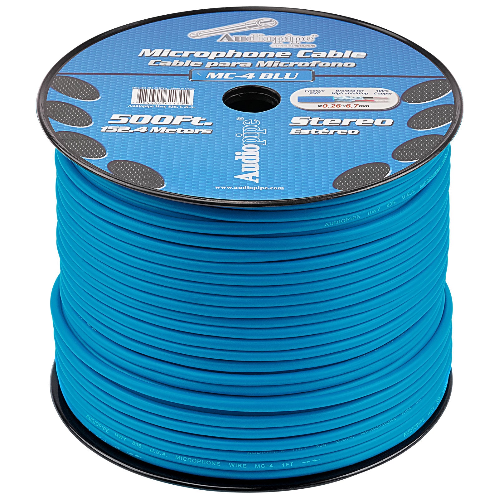 500 Ft Microphone Cable (MC-4 BLU)