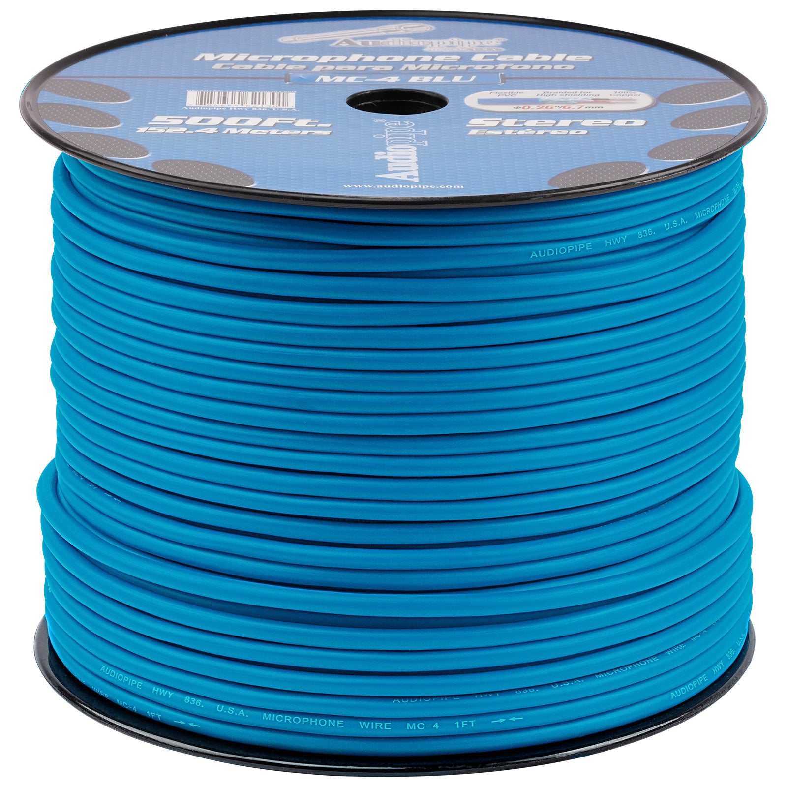 500 Ft Microphone Cable (MC-4 BLU)