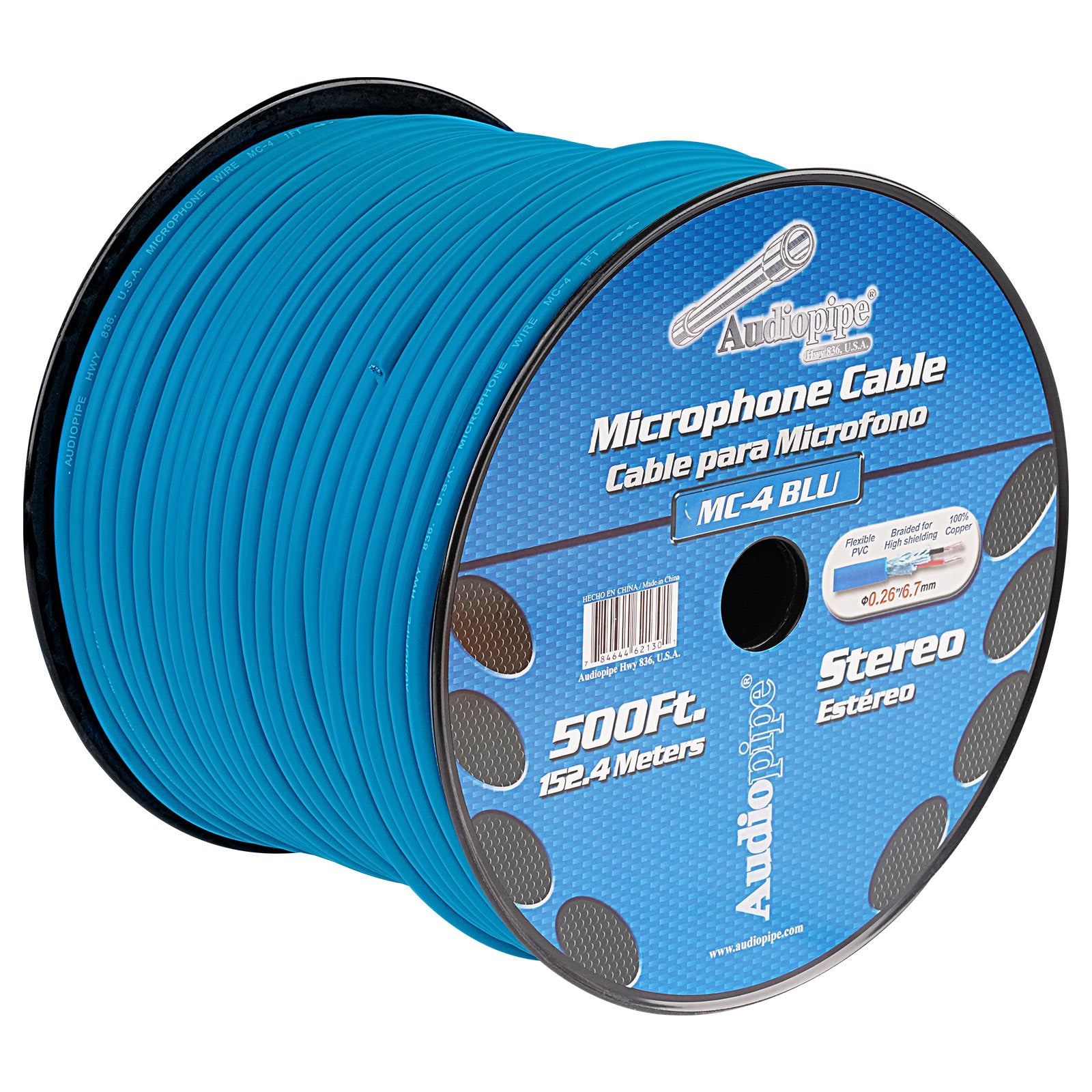 500 Ft Microphone Cable (MC-4 BLU)