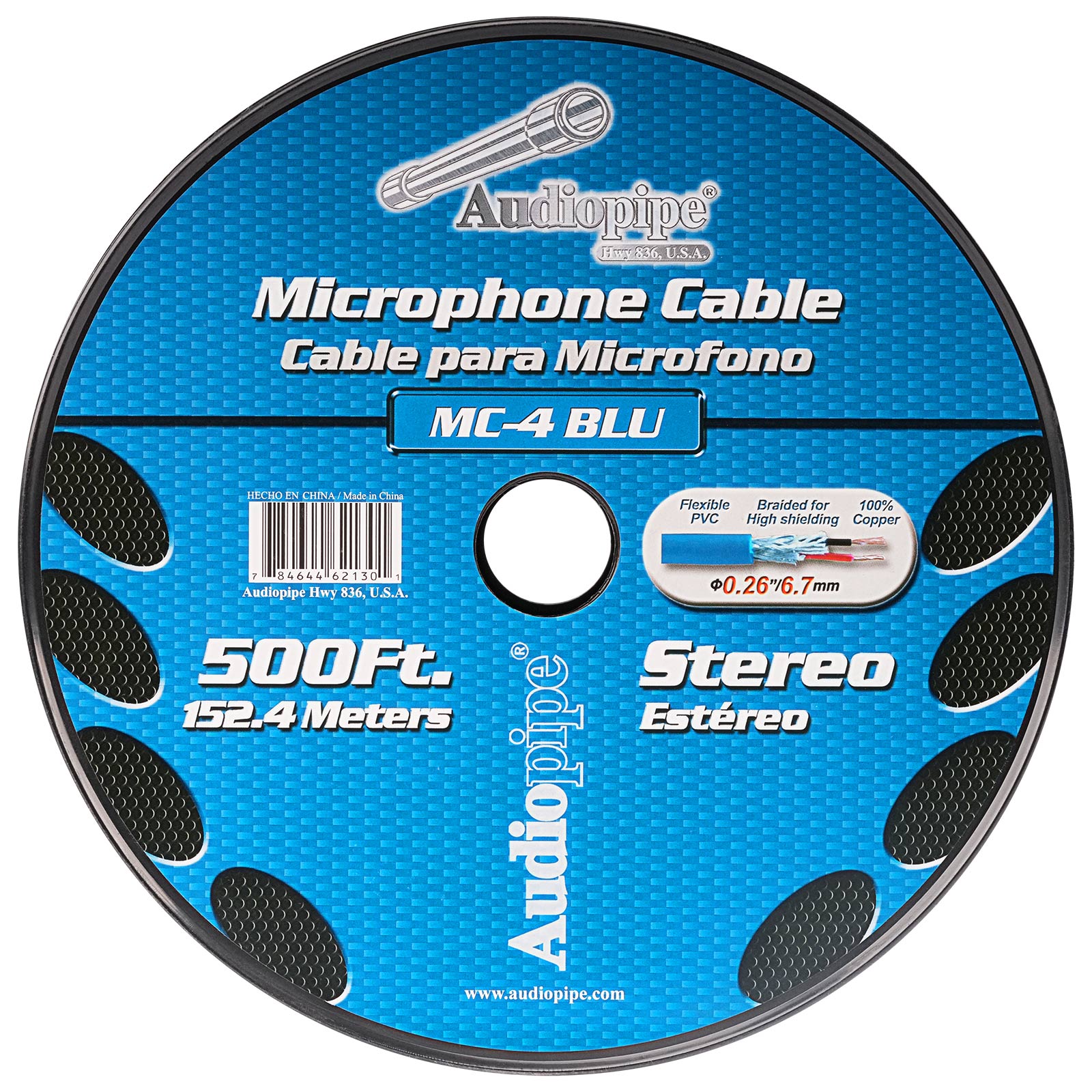 500 Ft Microphone Cable (MC-4 BLU)