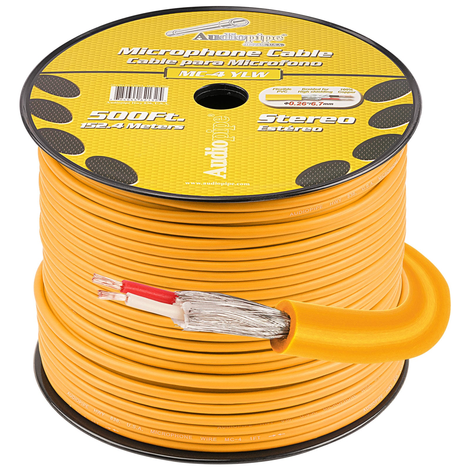 500 Ft Microphone Cable (MC-4 YLW)