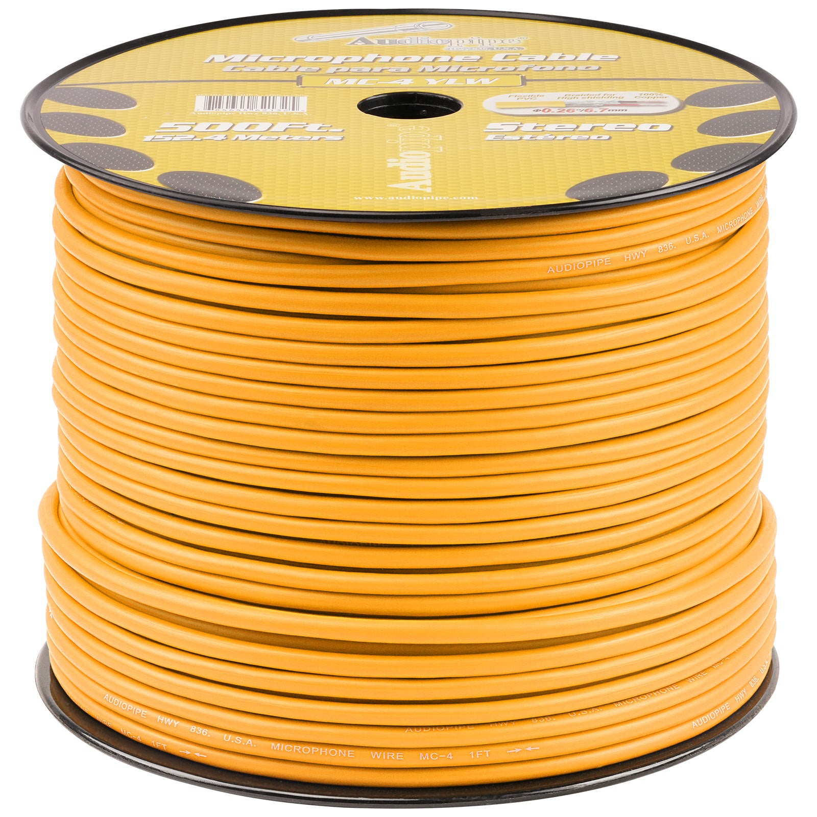 500 Ft Microphone Cable (MC-4 YLW)