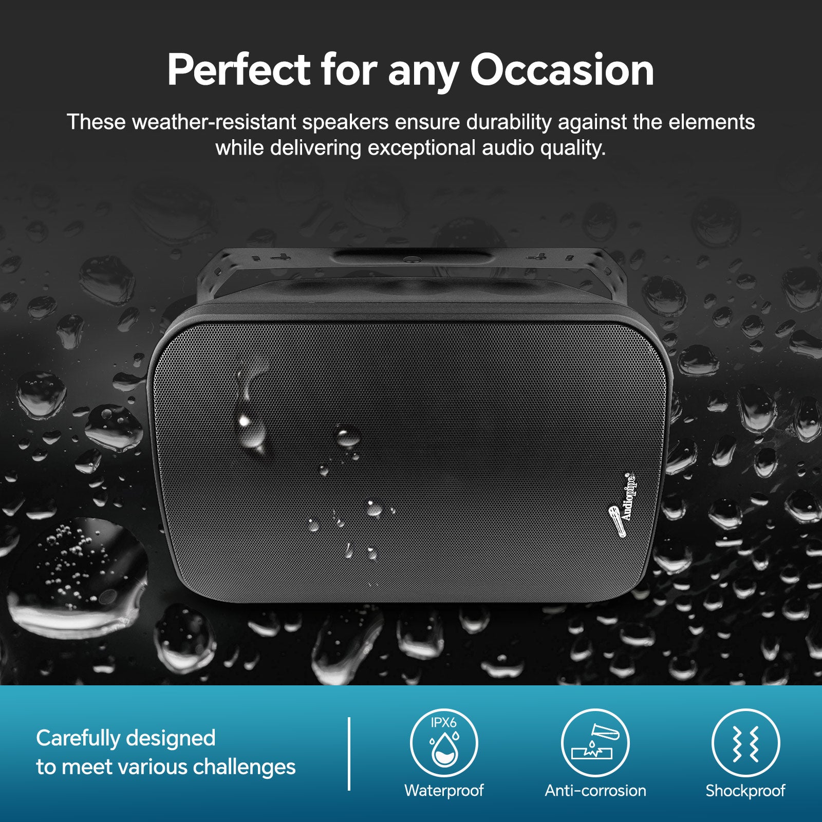 8” 2-Way Indoor/Outdoor Weatherproof Loudspeaker (ODP-853-WHT)