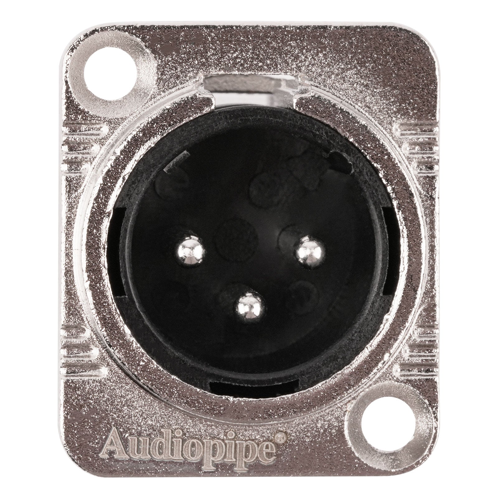 3 PIN XLR Male Chassis Socket (PRA-3MD-NKL)