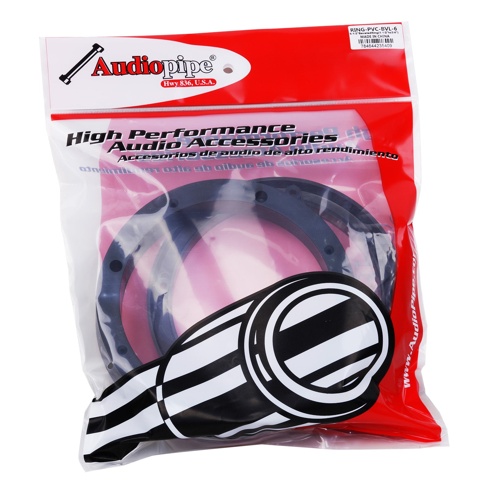 6-1/2” Beveled Speaker Spacer Ring (RING-PVC-BVL-6)