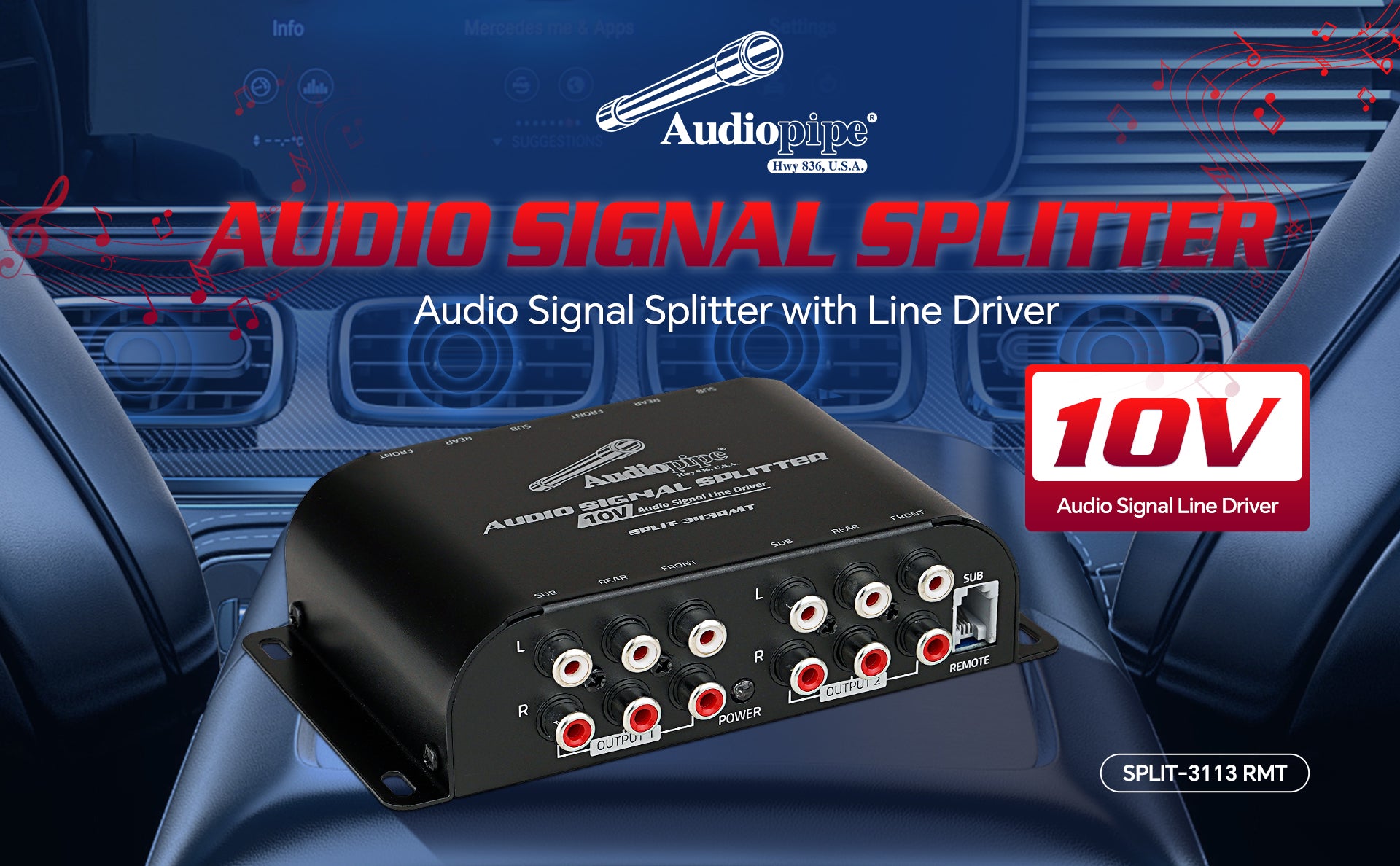 Audio Signal Splitter (SPLIT-3113RMT)