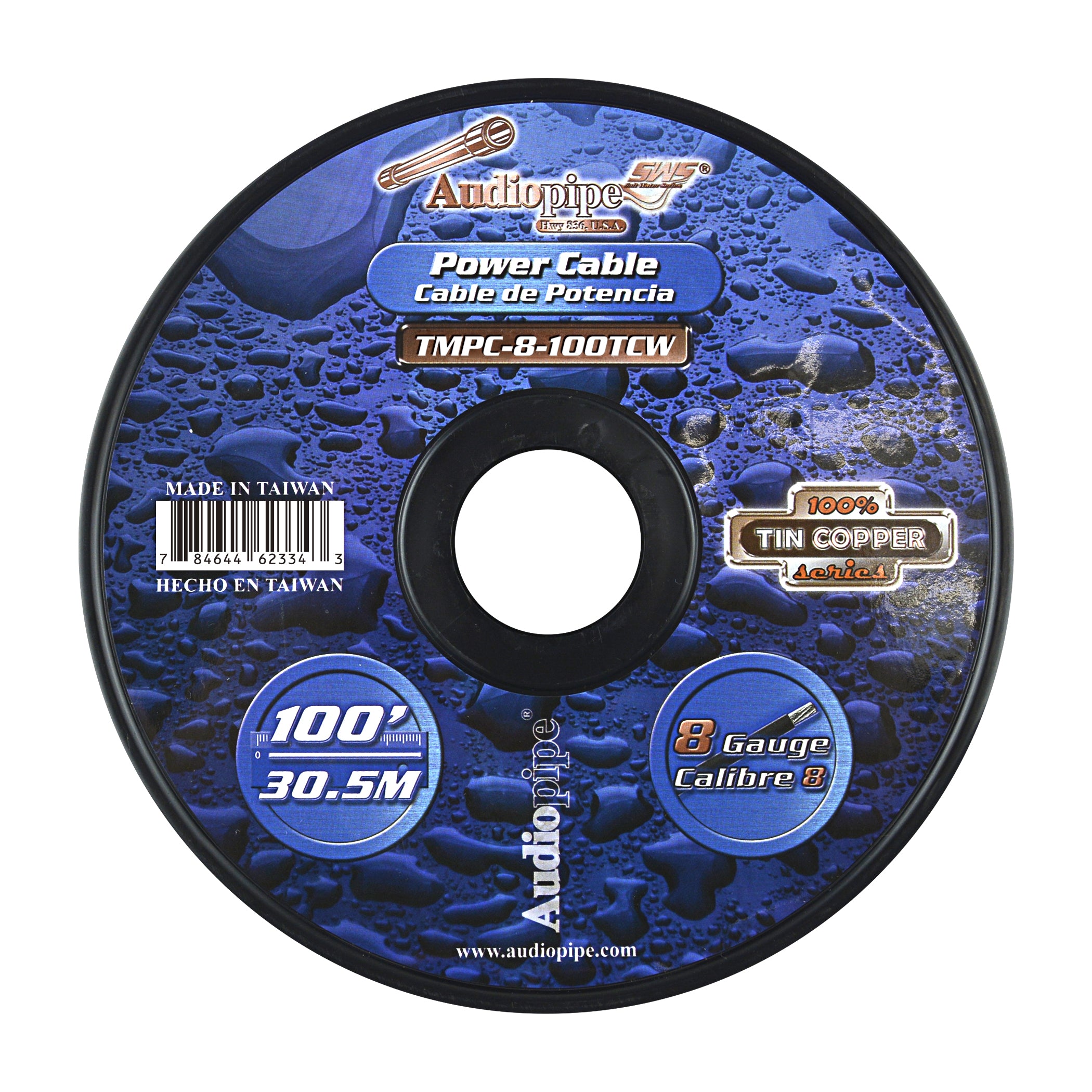 Marine 8 Gauge Power Cable (TMPC-8-100TCW)