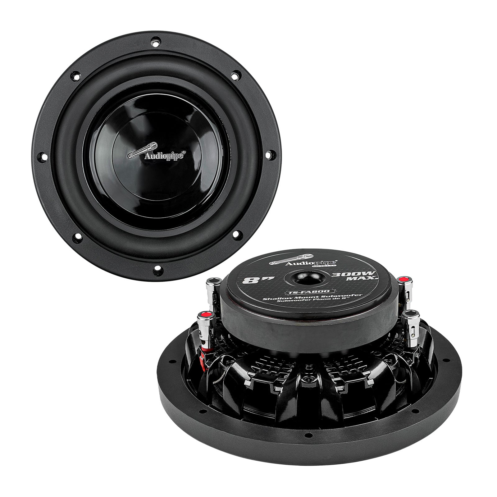 8” Shallow Mount Subwoofer (TS-FA800) – Audiopipe