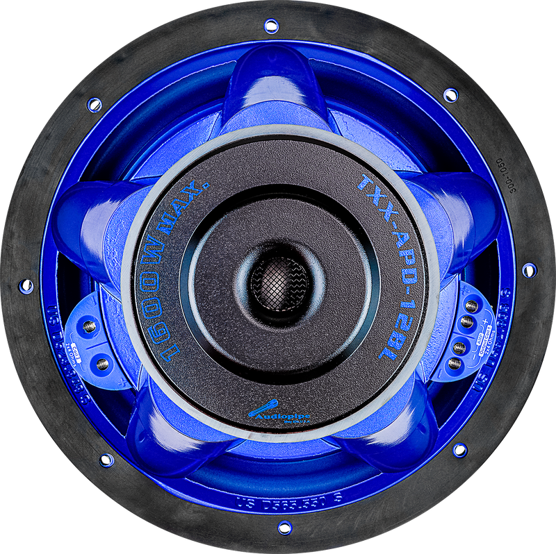 12" Eye Candy Aluminum Cone Subwoofer (TXX-APD-12BL)