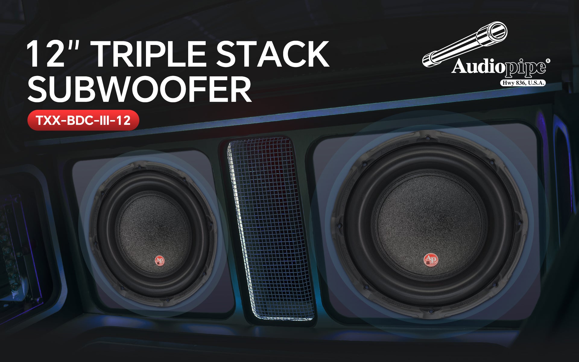 12" Triple Stack Composite Cone Subwoofer (TXX-BDC-III-12)