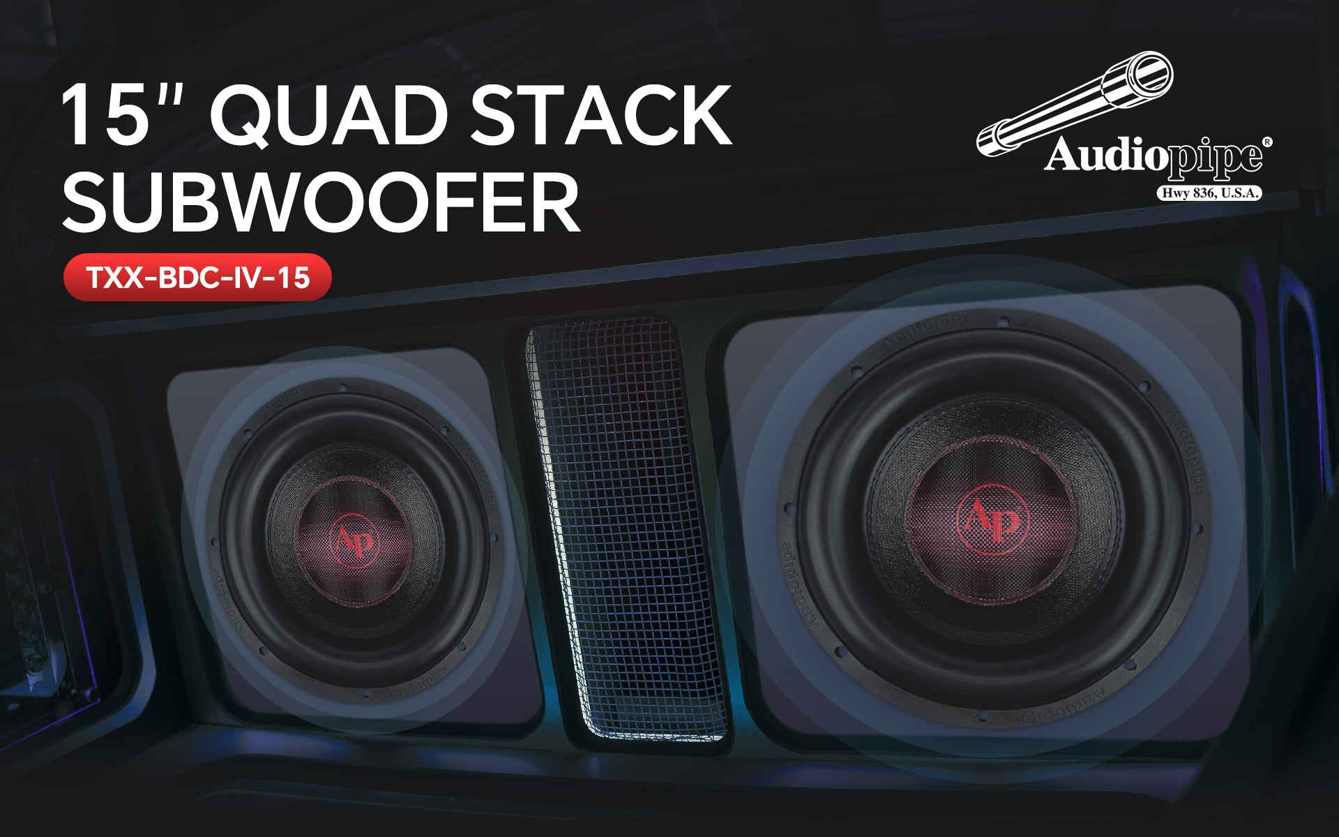 TXX-BDC-III-15 15" Triple Stack Composite Cone Subwoofer