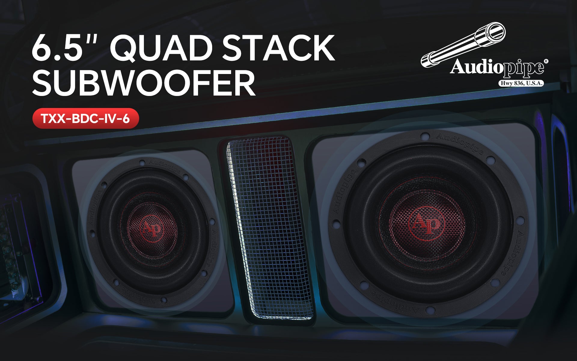6" Quad Stack Composite Cone Subwoofer (TXX-BDC-IV-6)