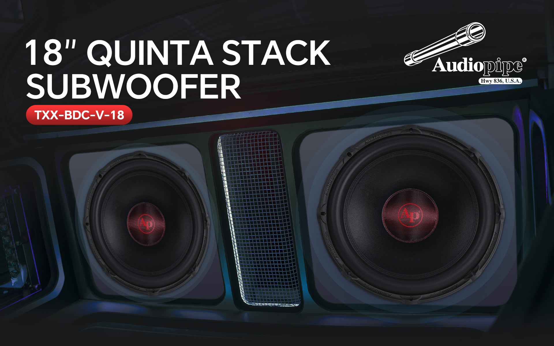 18" Quinta Stack Composite Cone Subwoofer (TXX-BDC-V-18)