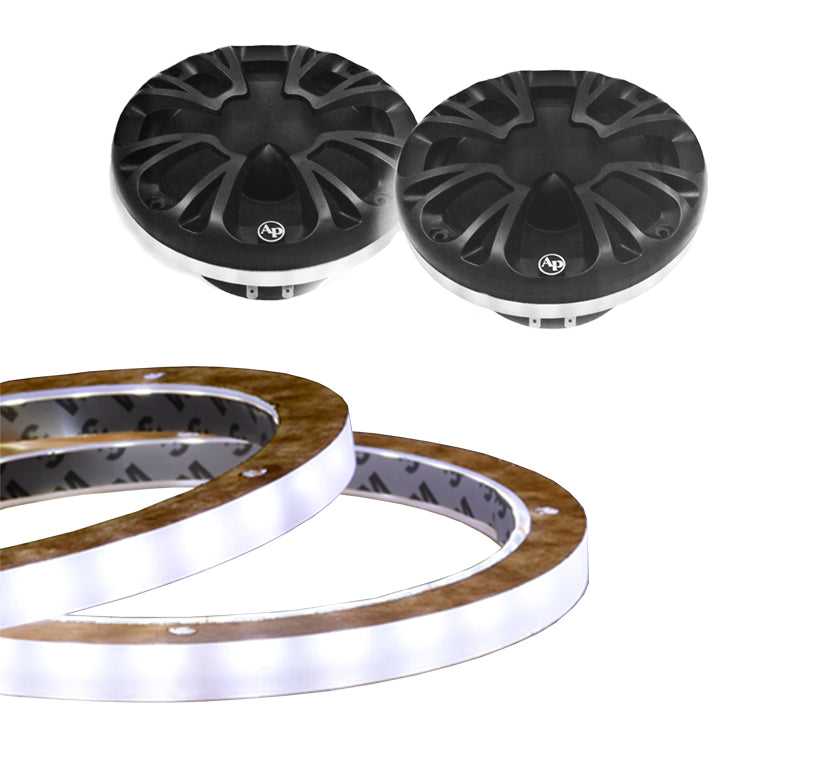 NL-RIAPMB-6 WHT LED Speaker Rings