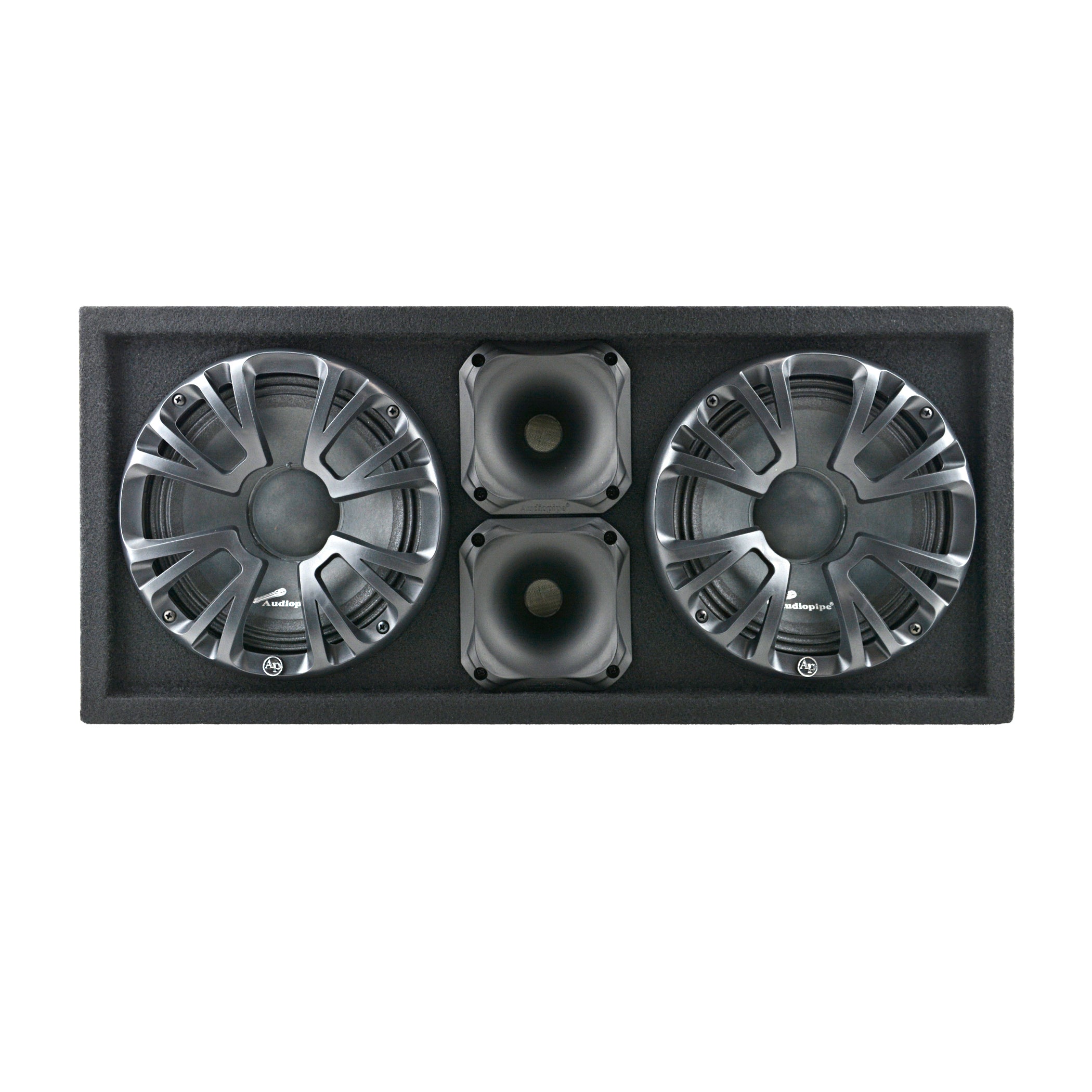 Dual 8" High Performance Sealed Enclosure with Speak On Cable (AP-CHU-82)