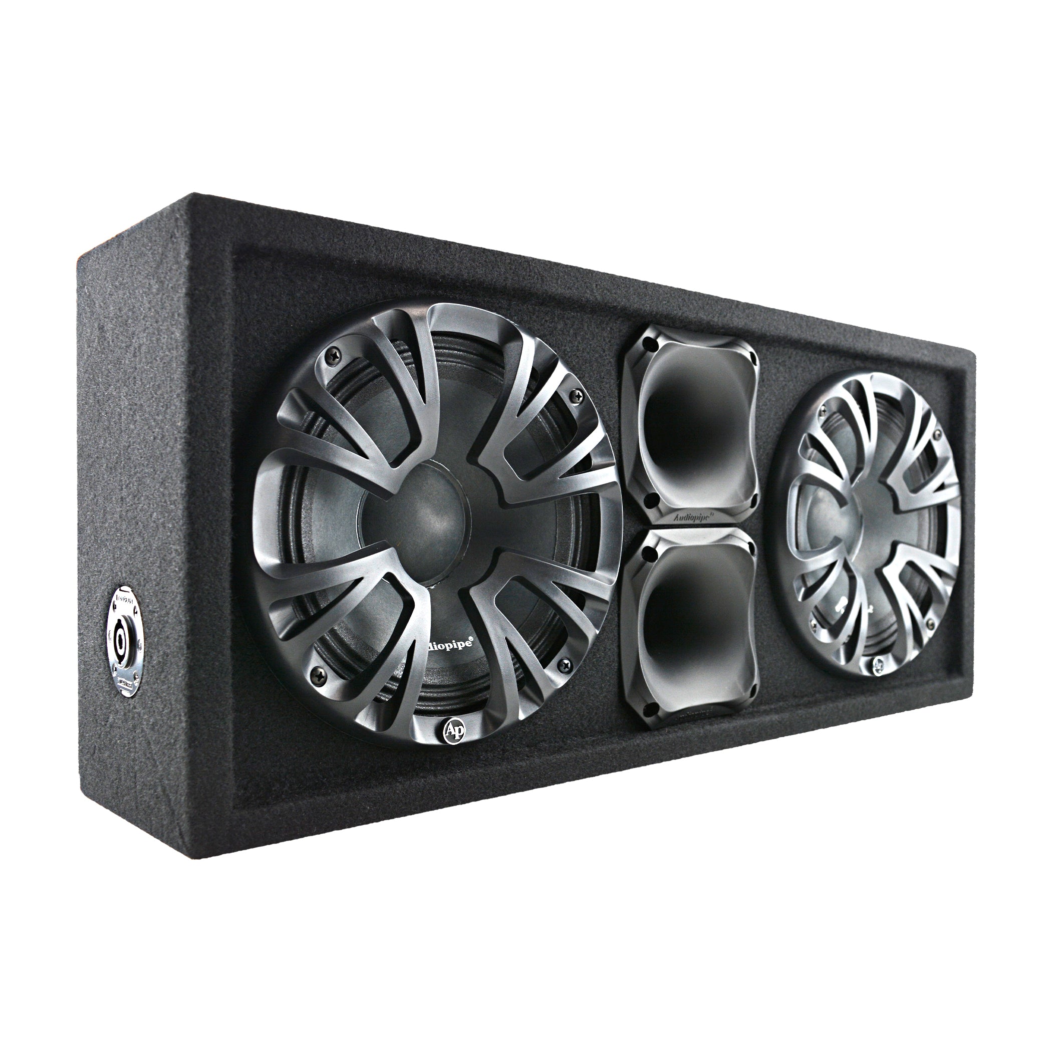 Dual 8" High Performance Sealed Enclosure with Speak On Cable (AP-CHU-82)