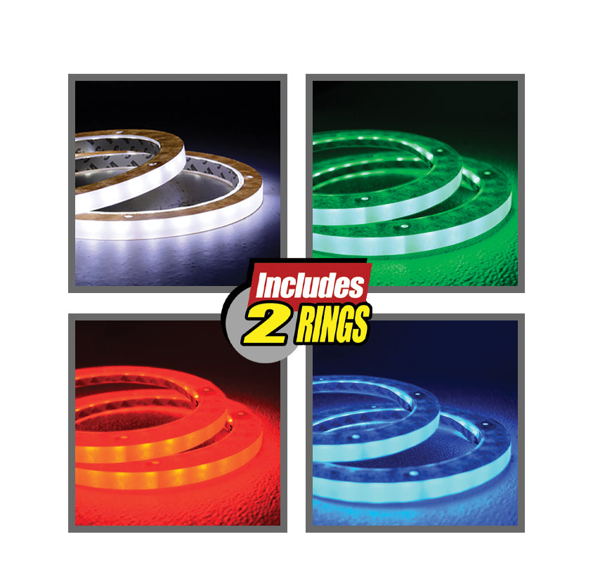 8" RGB LED Speaker Rings (NL-RIAPMP-8RGB)