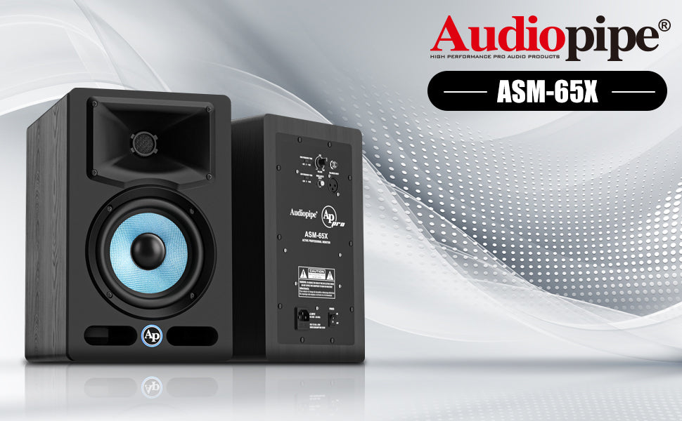 ASM-65X 6" Professional Full Range Studio Monitor Speaker with Built-In DSP