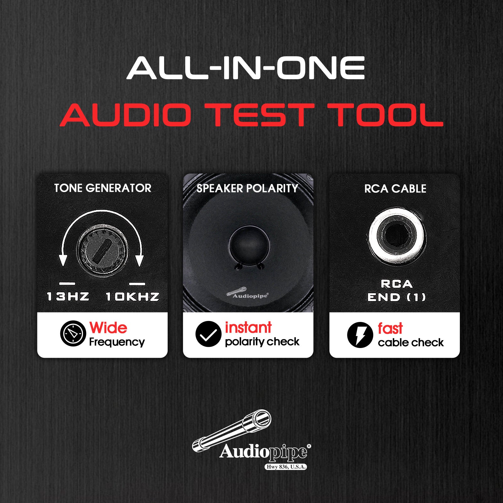 Tone Generator & Speaker Polarity Tester (AP-PHATON-G)