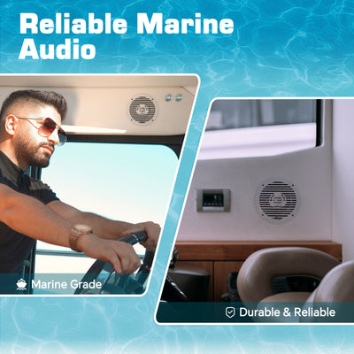 6.5” Coaxial Marine Speaker (APSW-6032),Sold in pairs
