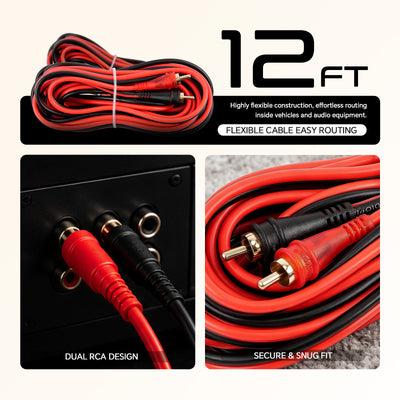 Oxygen Free 12’ RCA Audio Cable (AMFV-12)