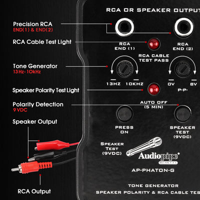 Tone Generator & Speaker Polarity Tester (AP-PHATON-G)