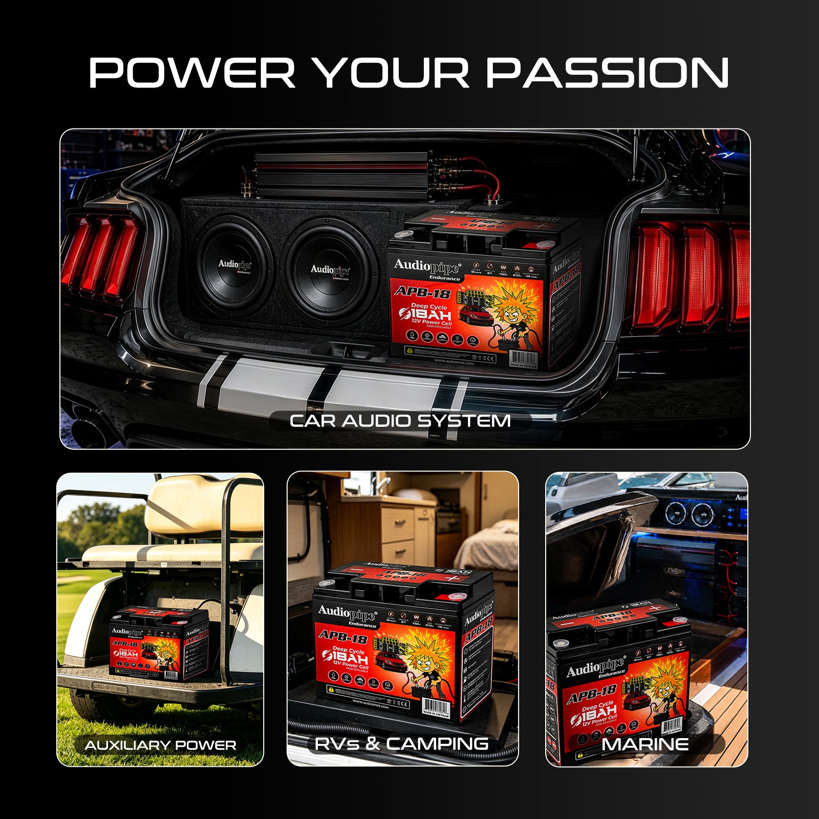 Deep Cycle 18AH 12V Power Cell (APB-18)